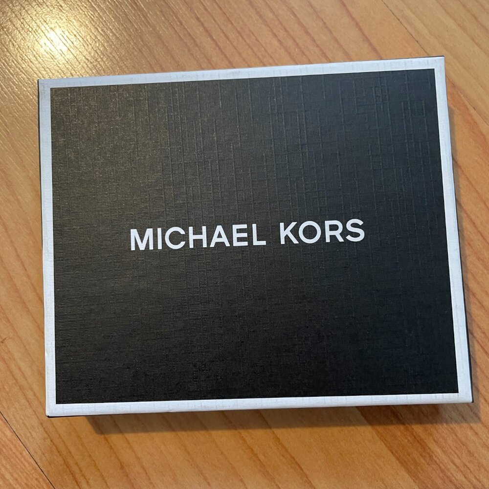 Michael Kors Men's Genuine Leather Andy Slim Black Billfold Wallet. BRAND NEW!
